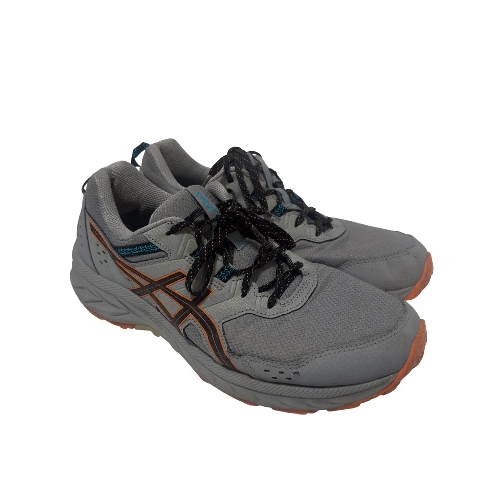 Asics Gel-Venture 9 10.5 Trail Running Shoes Modern Grey Orange BF